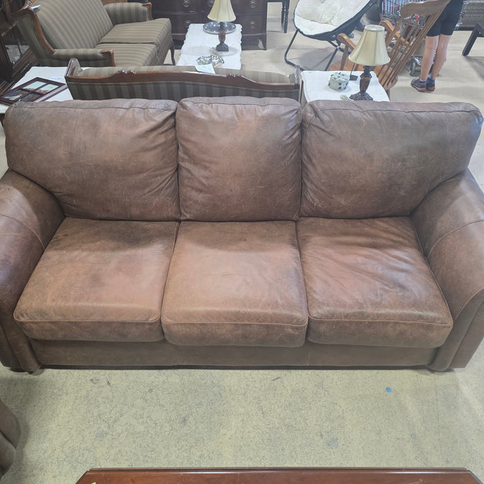 Brown Leather Couch
