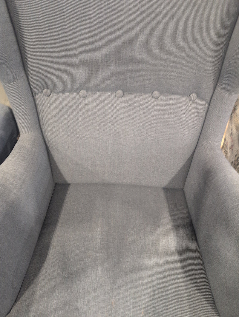 Upholstered Grey Armchair