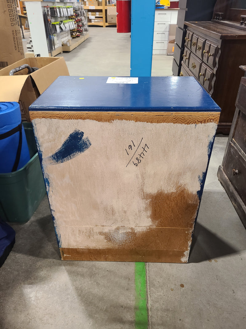 Charming Blue and White Small Wooden Dresser