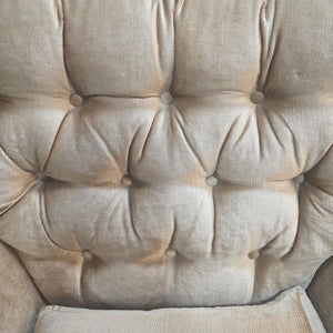 Brown Upholstered Arm Chair