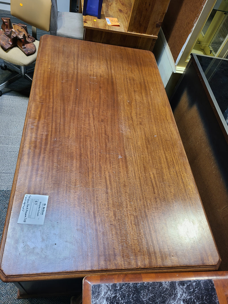 Vintage Style Double-Pedestal Executive Desk