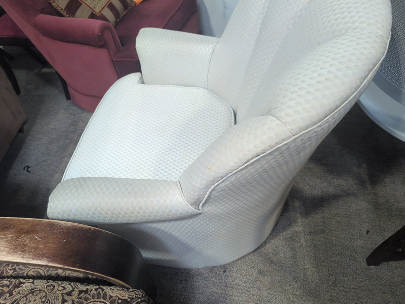 White Swivel Armchair