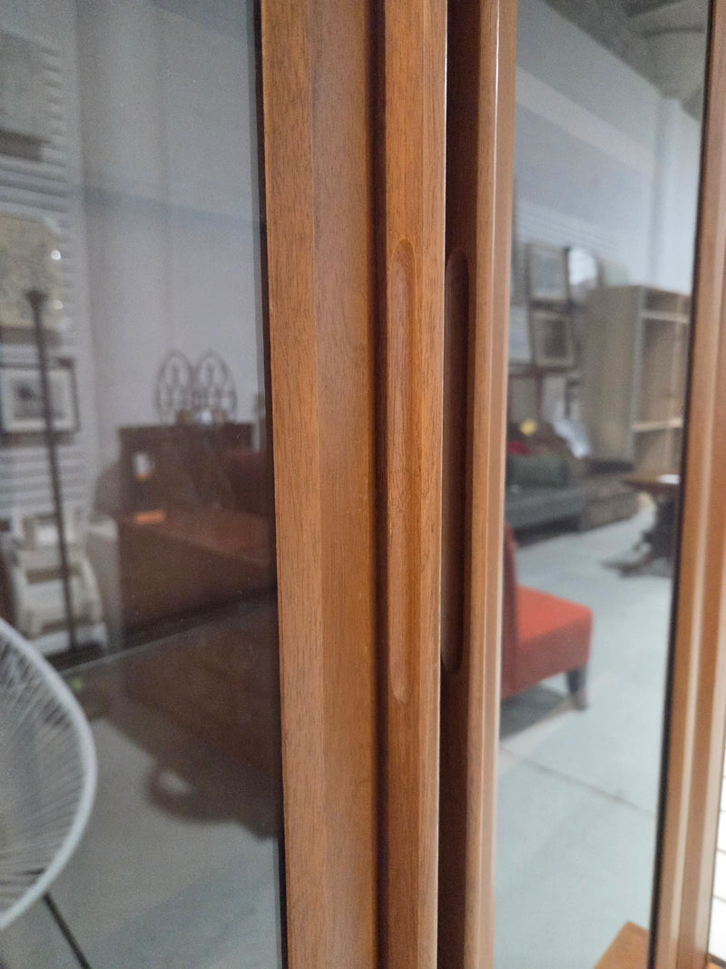 Mid-Century Modern Wooden Buffet and Hutch