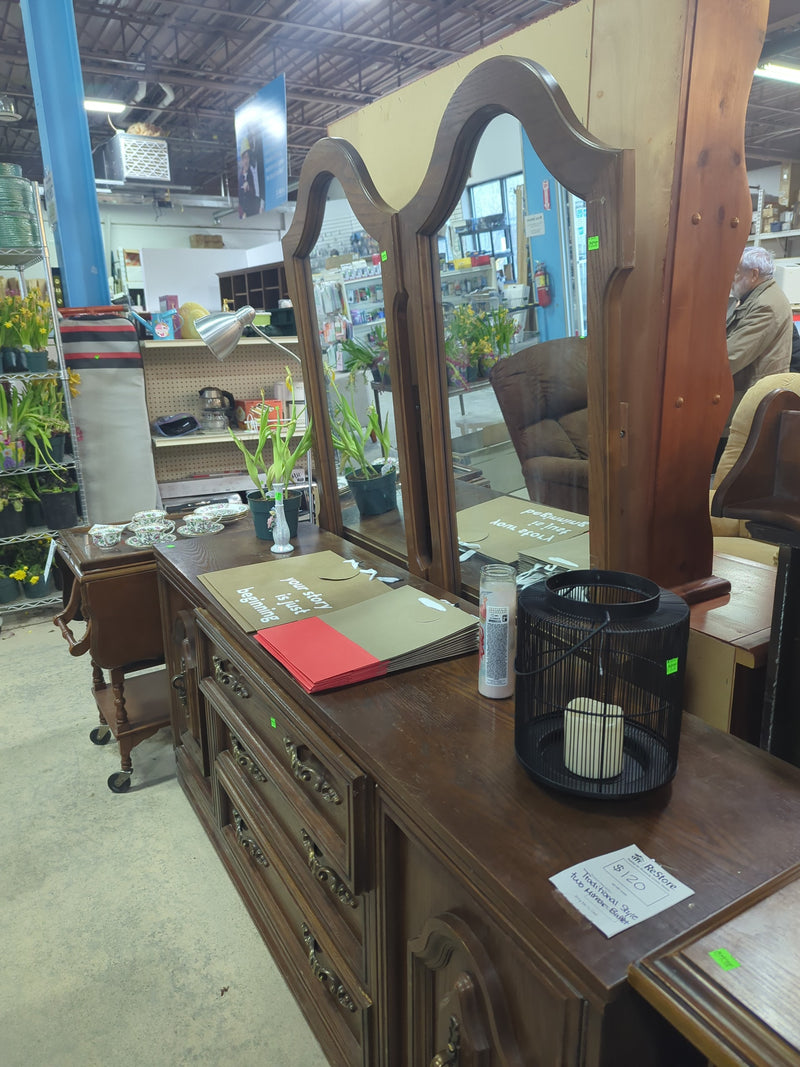 Traditional Style Two Mirror Buffet