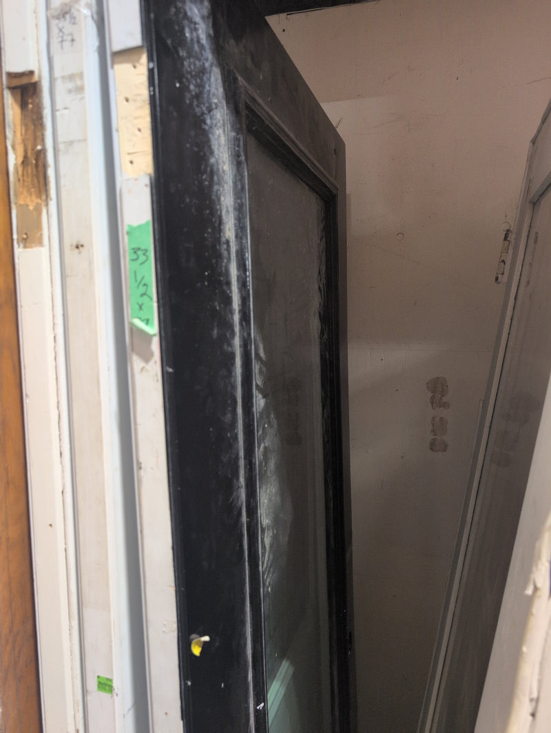 White and Black Glass Door with Pre-Drilled Holes