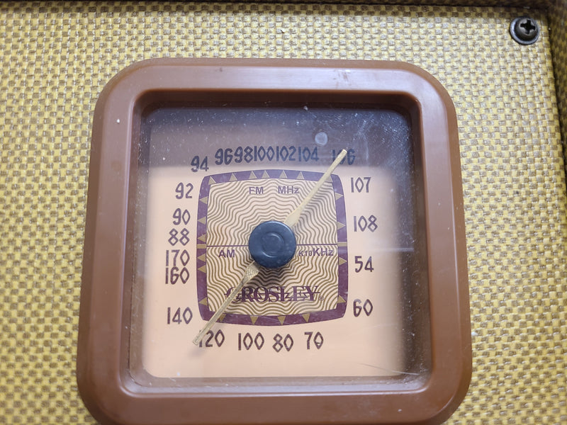 Crosley CR-21 Tweed Portable AM/FM Tabletop Radio