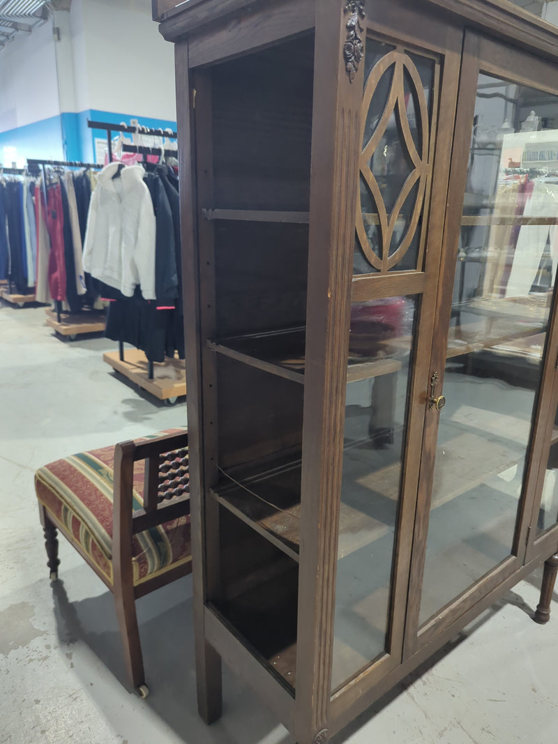 Antique Wooden Display Cabinet