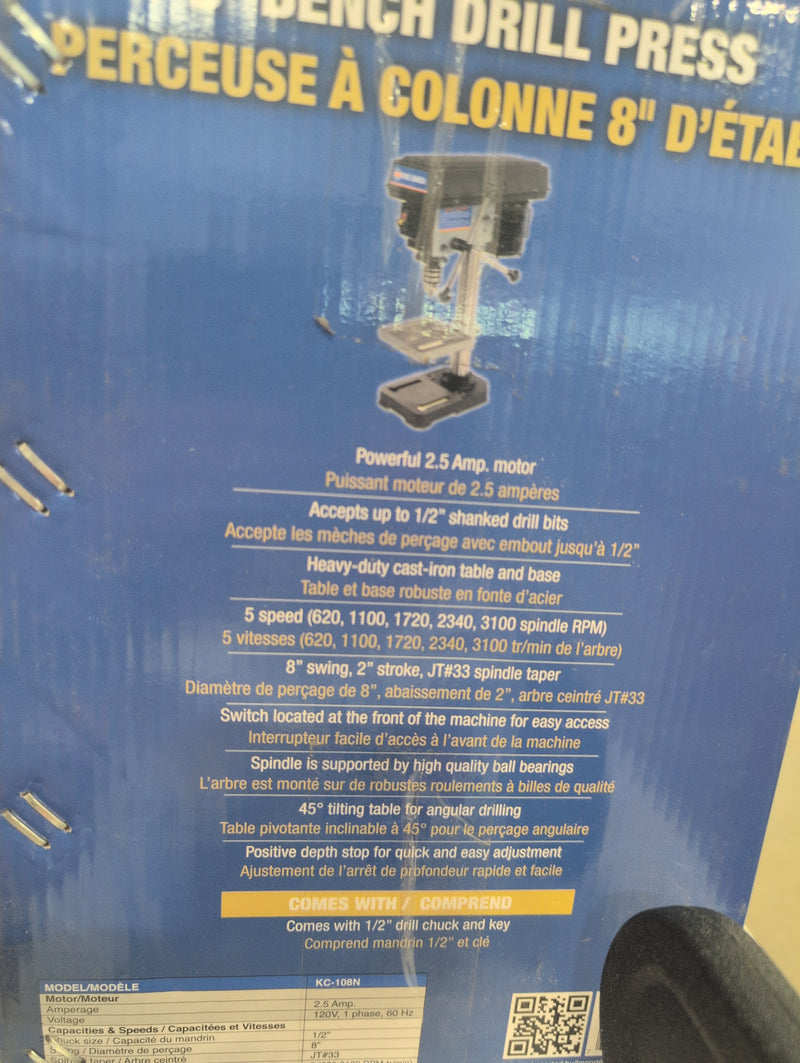 8" Bench Drill Press