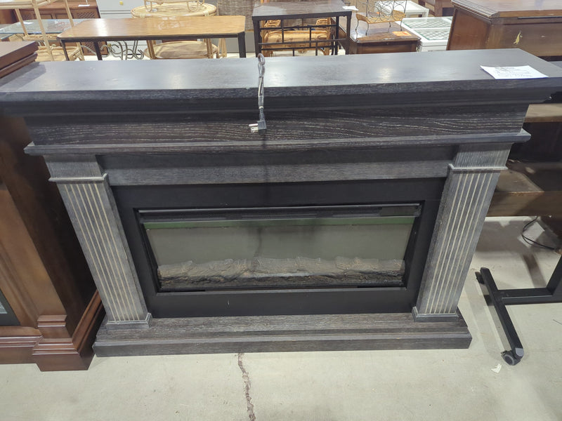 Grey Electric Fireplace