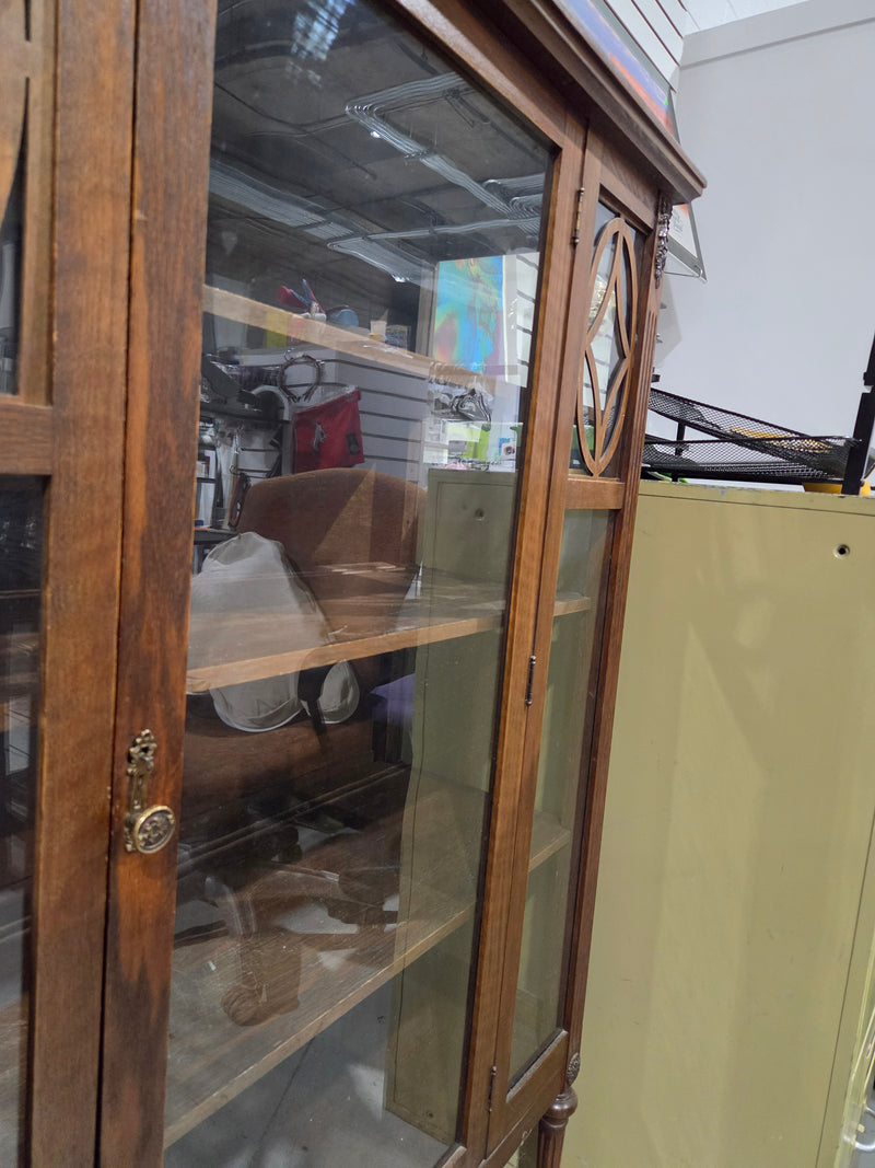 Antique Wooden Display Cabinet