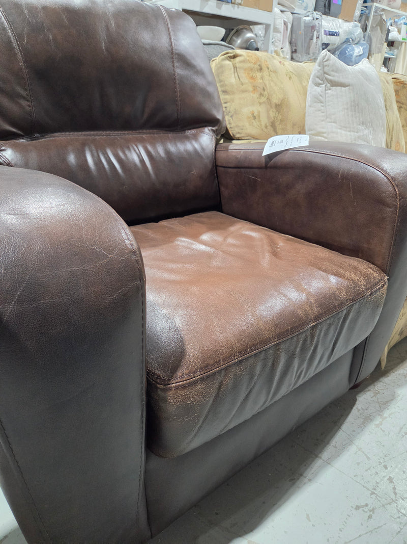 Faux Leather Armchair