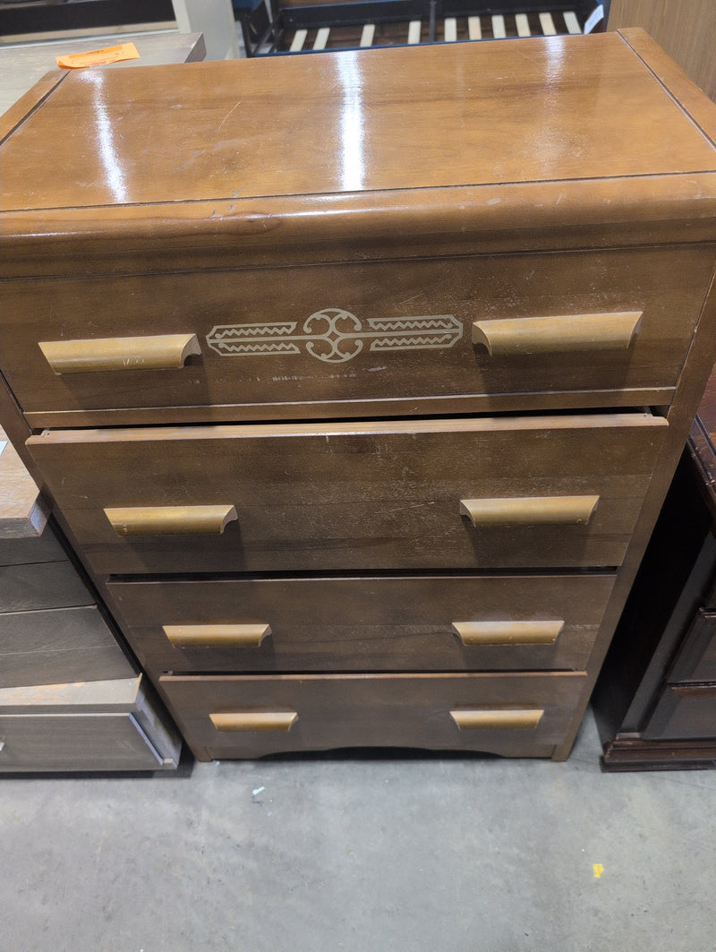 4 Drawer MCM Waterfall Dresser