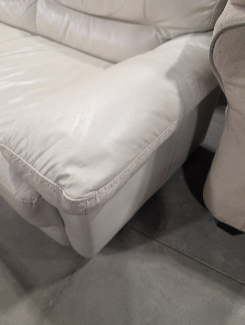 Taupe Pleather Loveseat