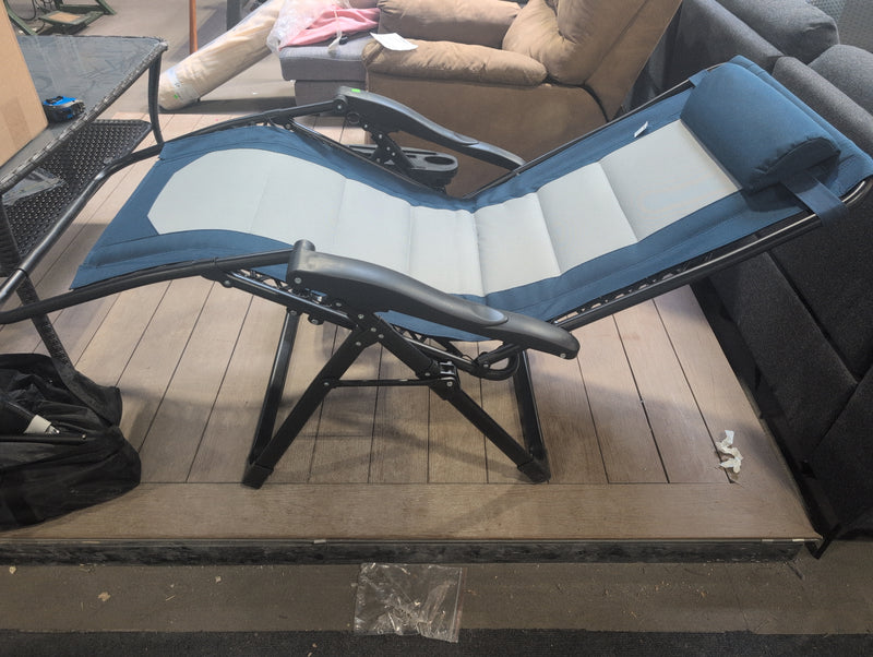 Outsunny Zero Gravity Lounger Chair with Cup Holder