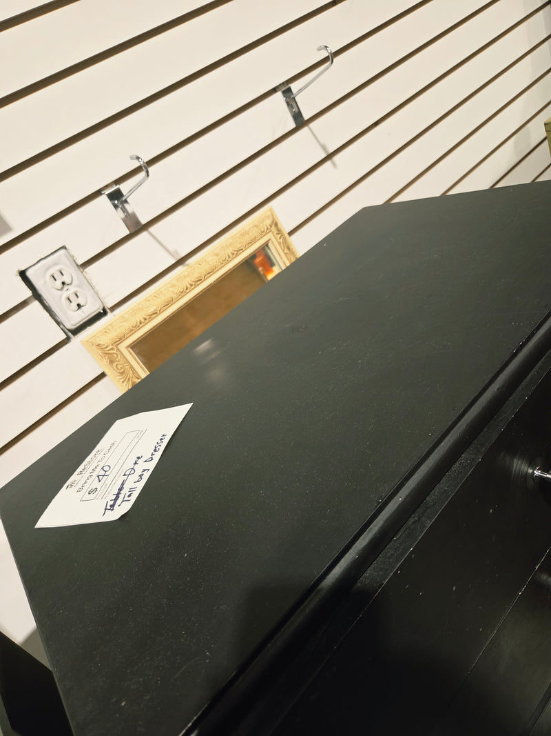 Black Tallboy Dresser