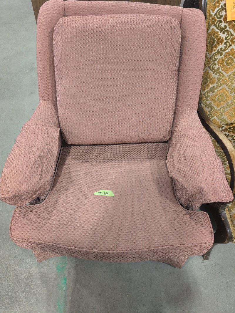 Pink Patterned Armchair