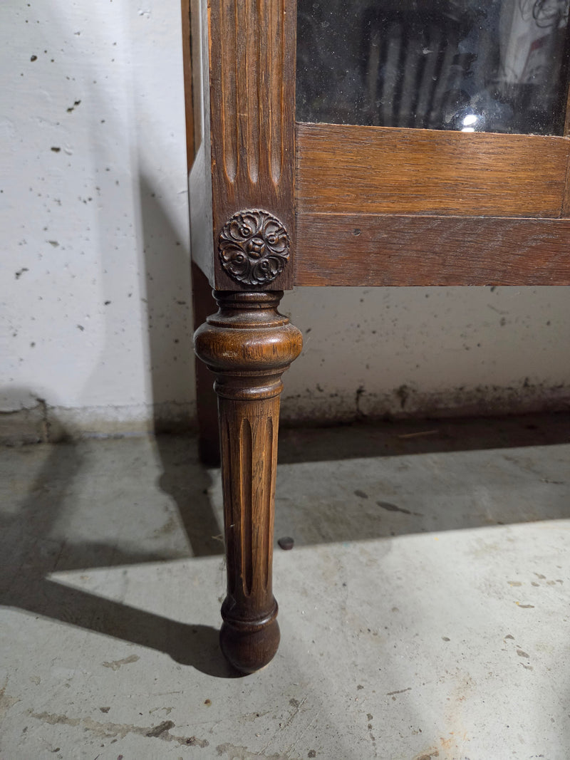 Antique Wooden Display Cabinet