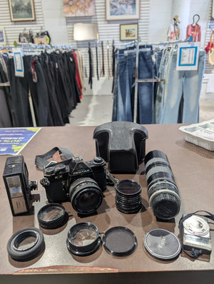 Asahi Pentax KX 35mm SLR Camera + Misc. Accessory Set