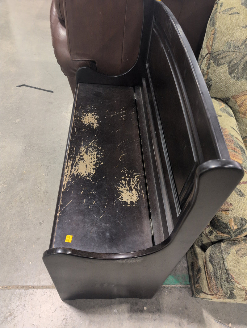 Black Storage Bench
