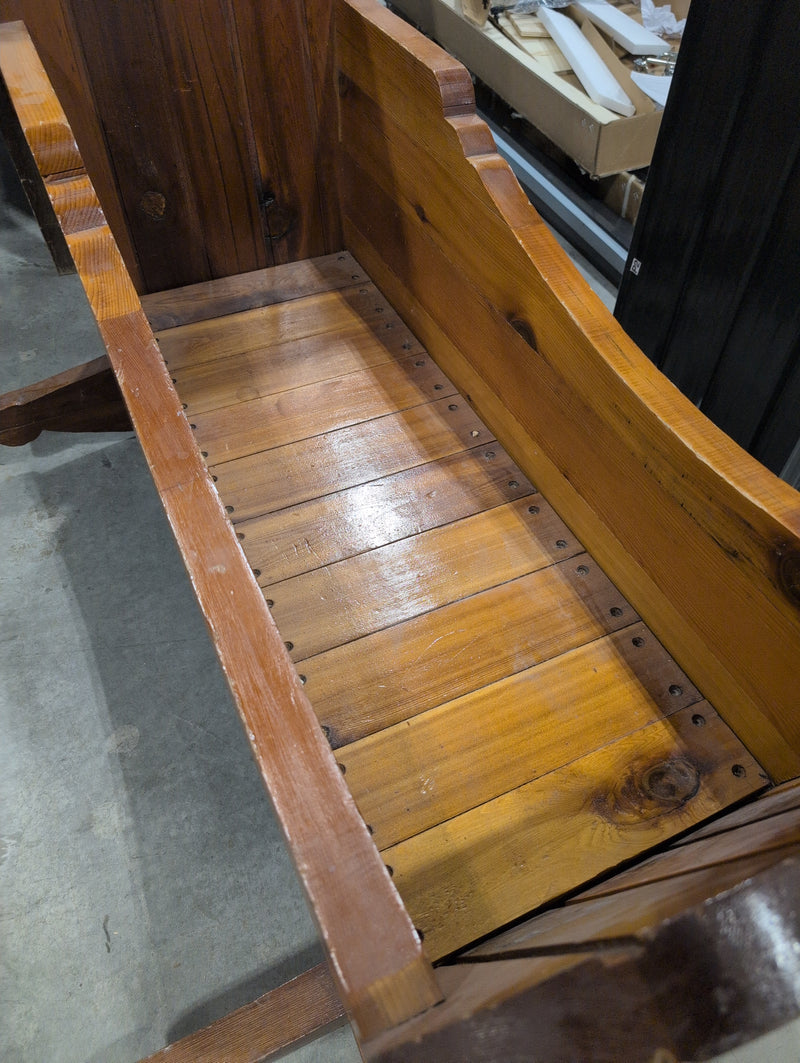 Large Wood Rocking Basket