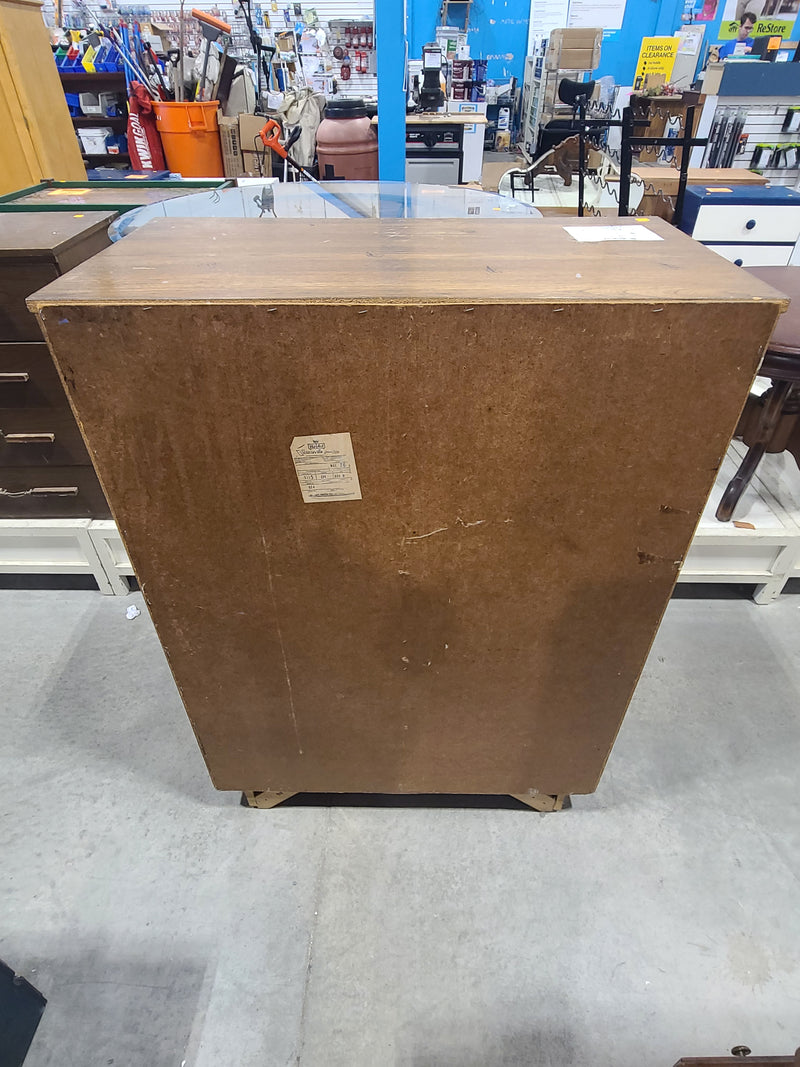 Vintage Mid-Century Modern Style 5-Drawer Tallboy Dresser