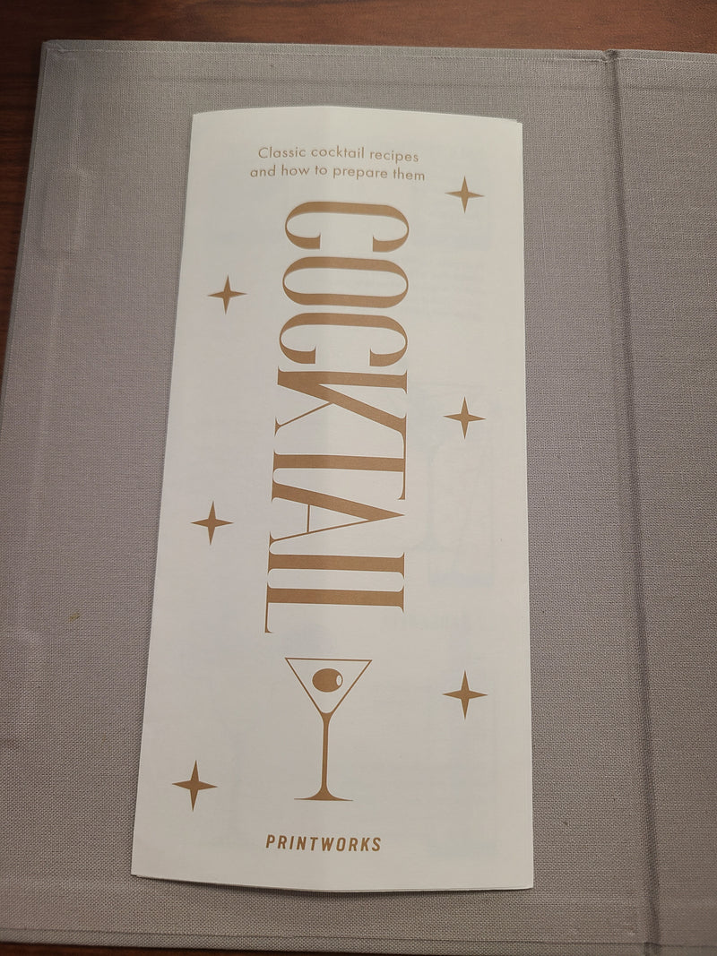 Printworks "Cocktail" Coffee Table Book Cocktail Tool Set