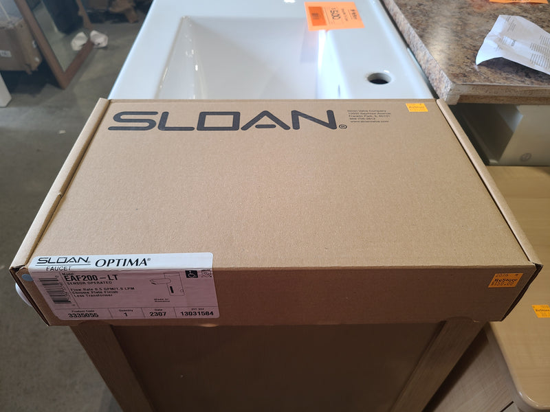 Sloan Optima® EAF-200-LT Hardwired Sensor-Operated Bathroom Faucet