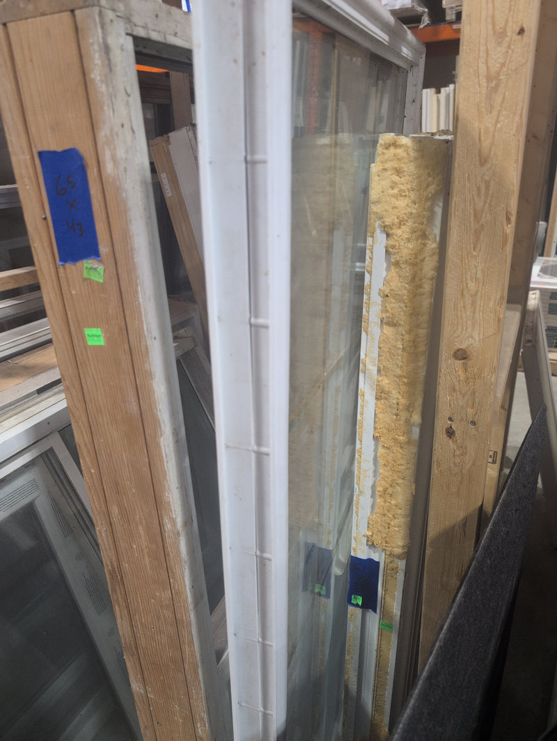 Door Light with Gold Colored Muntins