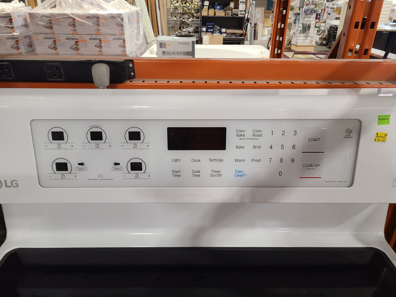 LG 30-Inch SmoothTouch™ Touch-Control Electric Range in White