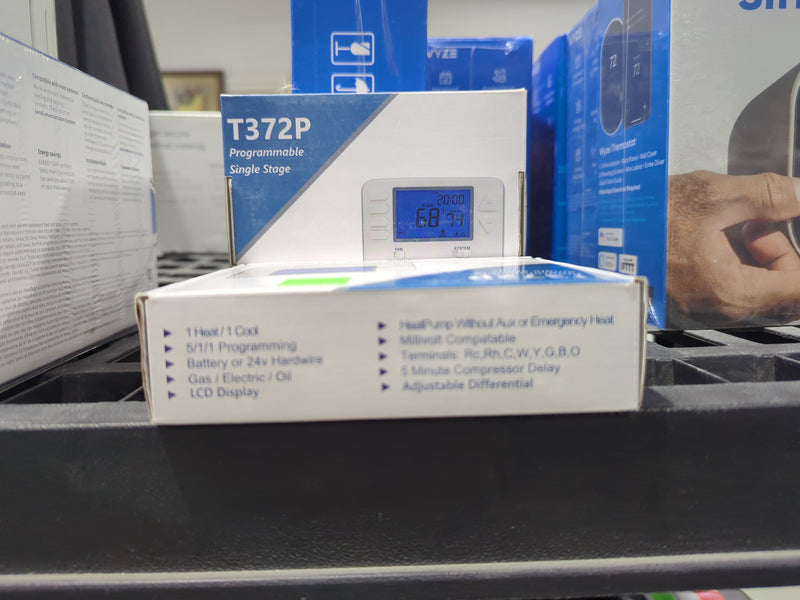 PECO T372P Programmable Single Stage Thermostat