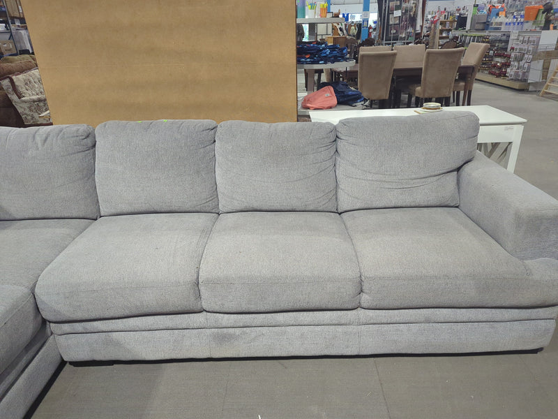 Grey Fabric Sectional Sofa