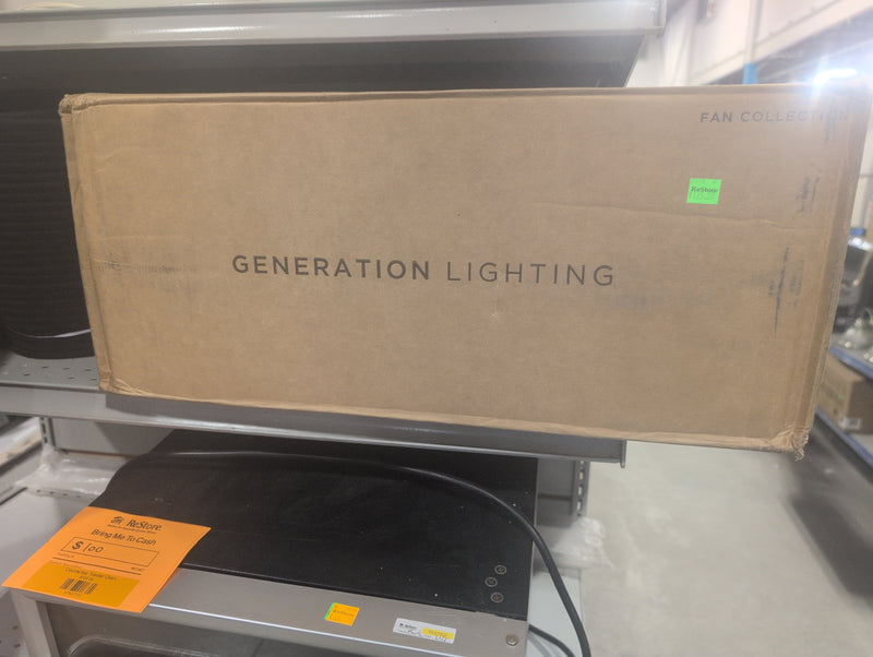 Generation Lighting Fan Collection Linden DC 52" LED Fan, Midnight Black