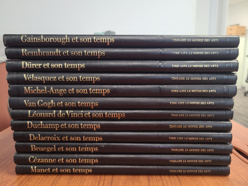 Vintage Time-Life "Le Monde des Arts" Hardcover Art History Book Set (12 Volumes, French Edition)