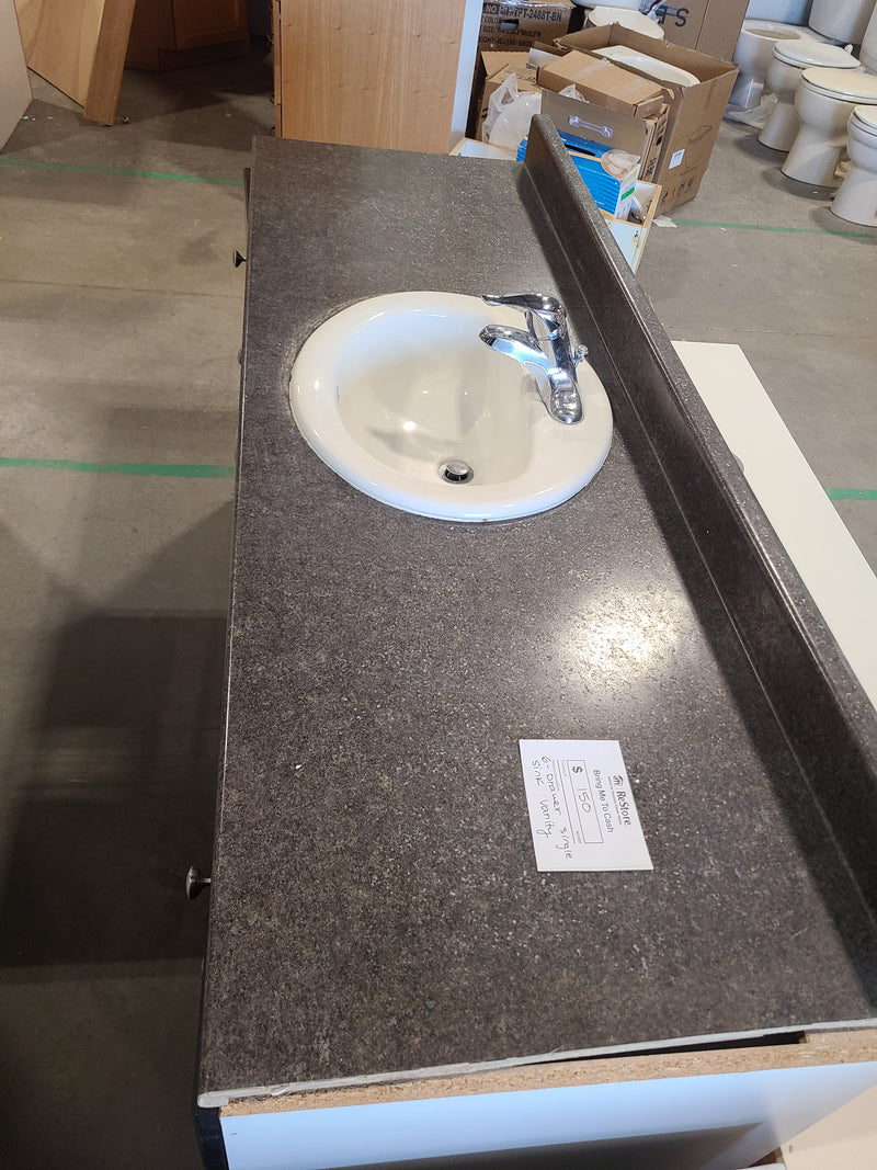 6-Drawer Single Sink Bathroom Vanity