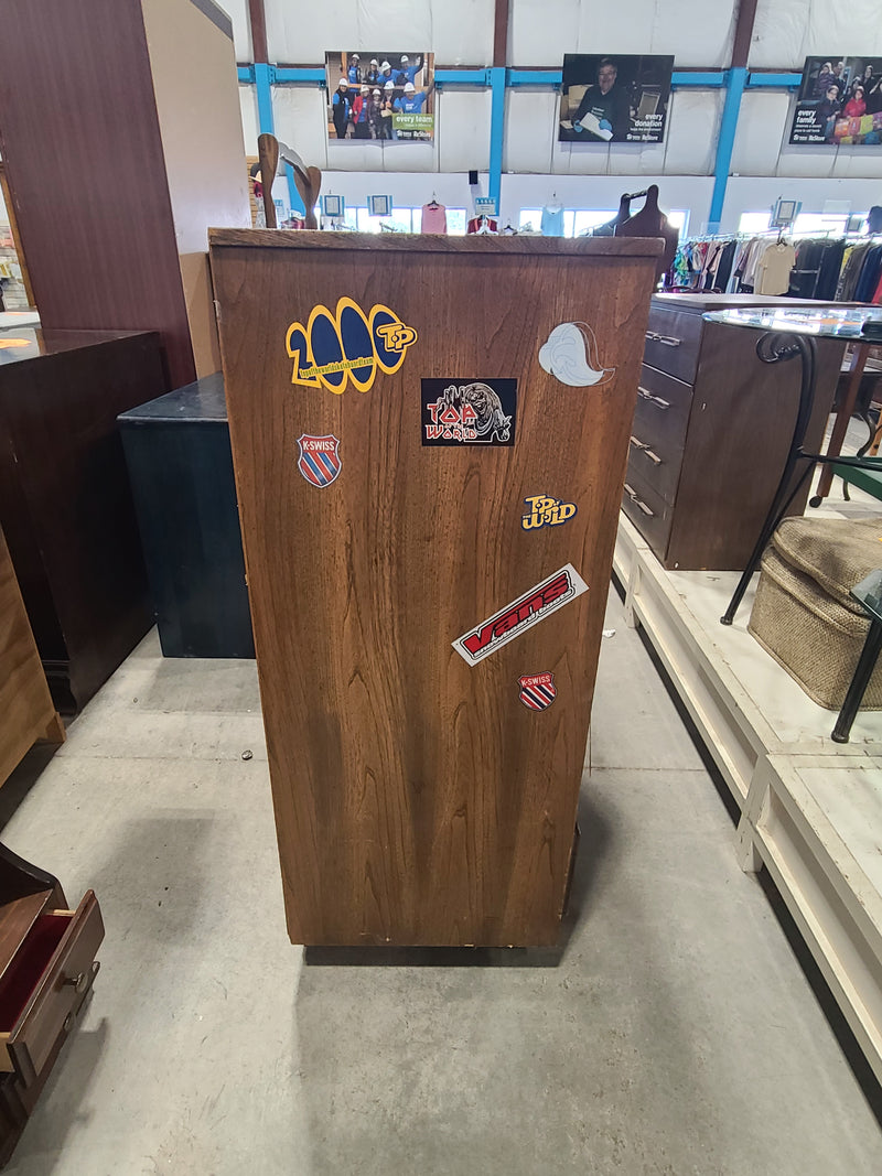 Vintage Mid-Century Modern Style 5-Drawer Tallboy Dresser