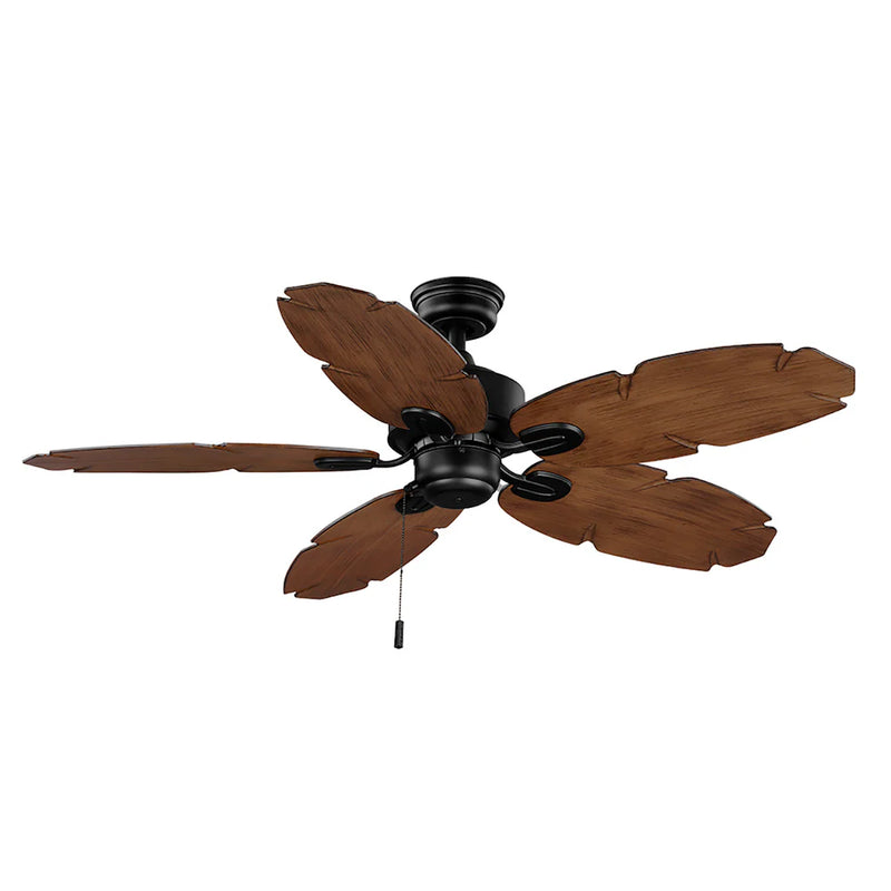 Hampton Bay Lillycrest II 52 in. Indoor/Outdoor Matte Black Ceiling Fan
