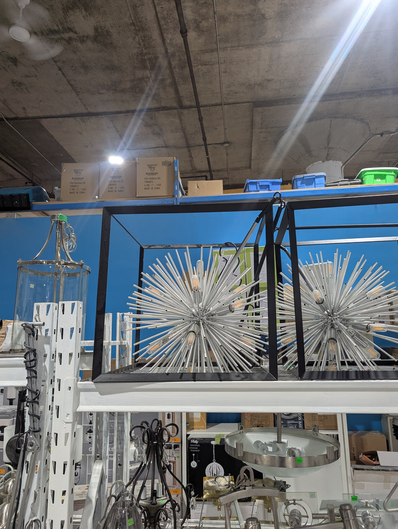 Sunburst Eight-Light Chandelier