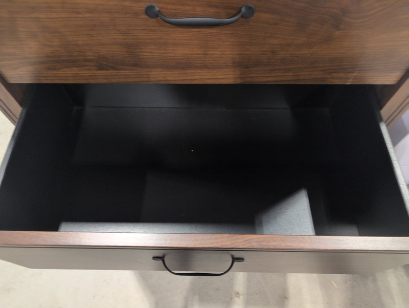 4 Drawer Dark Brown Tall Boy Dresser