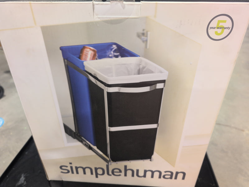 Simplehuman Dual Compartment Pull Out Garbage and Recycling Can