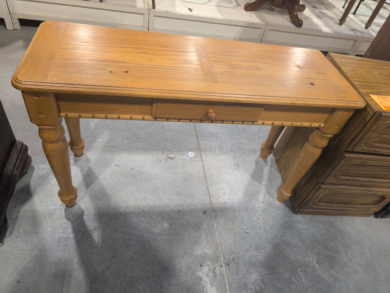 Light Brown Console Table with Drawer