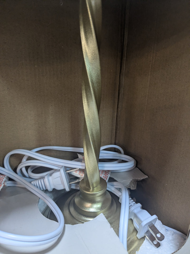 Karma Home Two Pack Gold and White Accent Lamps