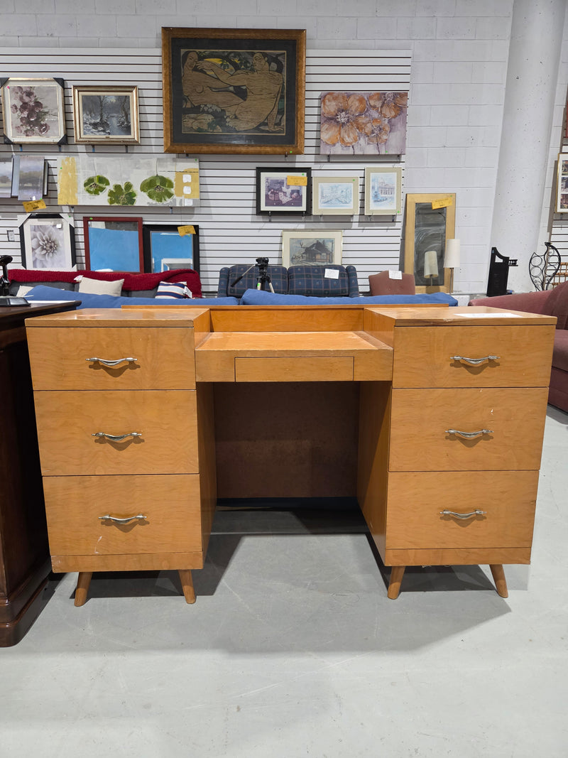 Mid-Century Modern Wooden Desk
