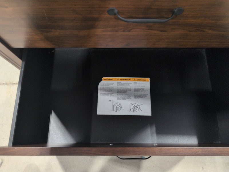 4 Drawer Dark Brown Tall Boy Dresser