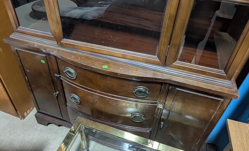 Knechtel Furniture Dark Brown Traditional Hutch
