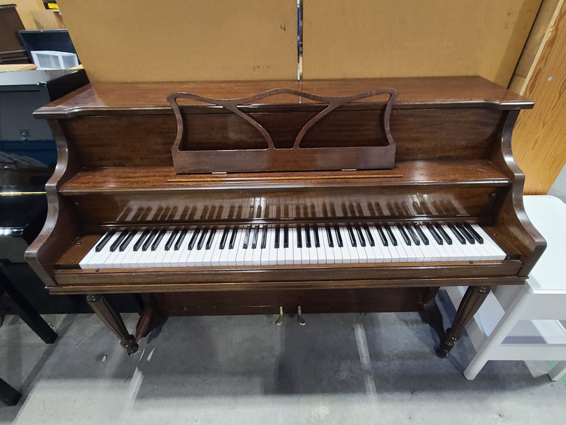 Vintage Sherlock-Manning Mahogany Spinet/Console Piano