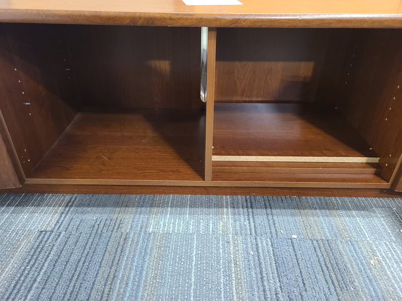 Warm-Toned Wooden TV Stand/Media Console