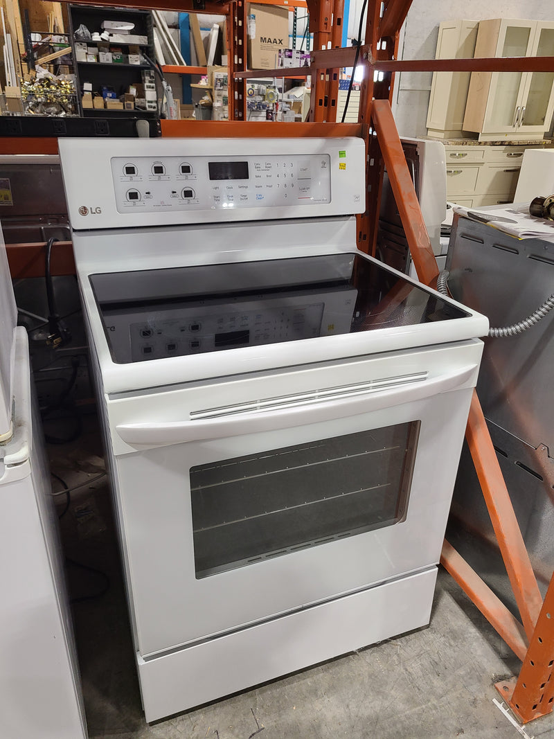 LG 30-Inch SmoothTouch™ Touch-Control Electric Range in White