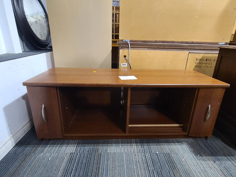 Warm-Toned Wooden TV Stand/Media Console
