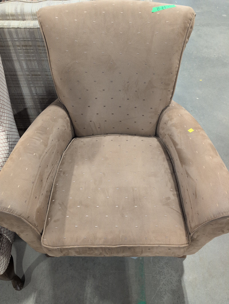Beige Upholstered Armchair