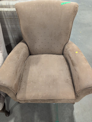 Beige Upholstered Armchair